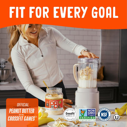 PBfit_30_Ounce_Classic_Peanut_Butter_Powder,_Powdered_Peanut_Butter_Spread_From_Real_Roasted_Peanuts,_8g_of_Protein_8%_DV,_Gluten-Free,_60_calories,_87%_less_fat_(Pack_of_1)