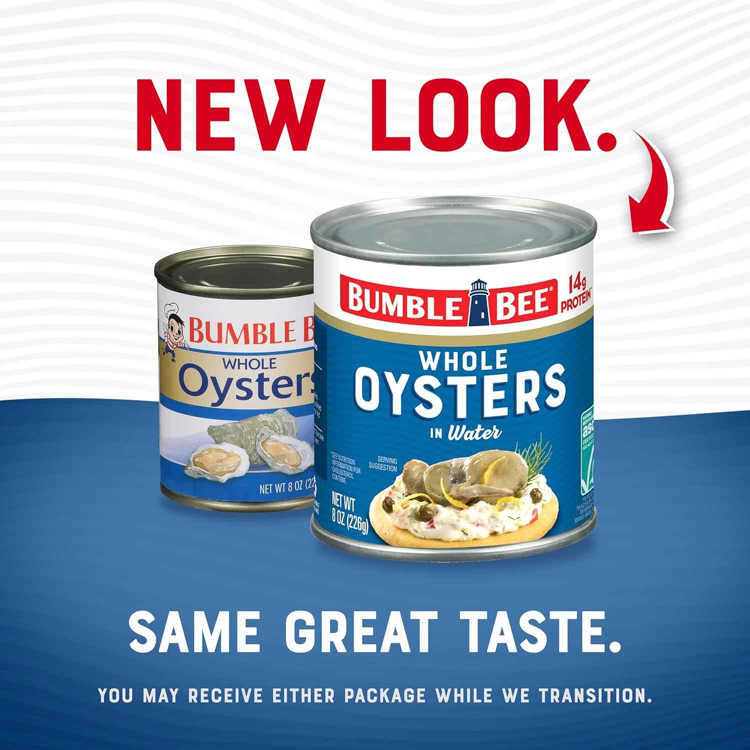 Bumble Bee Premium Select Canned Oysters, Can - Ready to Eat - 14g Protein per Serving - Gluten Free
