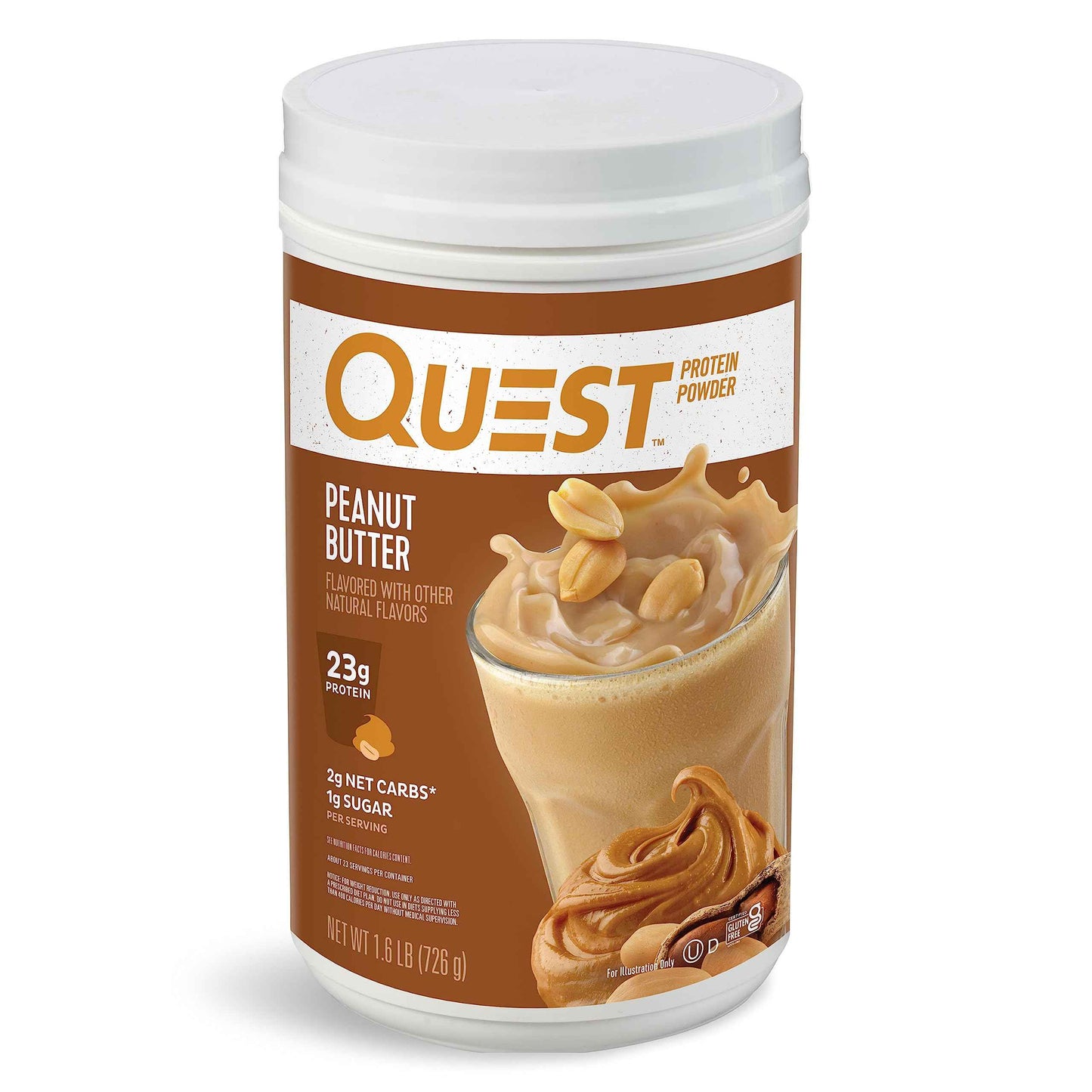 Quest Nutrition Protein Powder, 22g Protein, 1g Sugar, Low Carb, Gluten Free, 3 Pound, 43 Servings