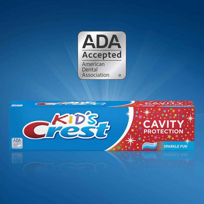 Crest Kid's Cavity Protection Toothpaste, Crest Kids Toothpaste, For Children And Toddlers 2+, 4.6 Oz (Pack of 3), Toothpaste For Kids, Packaging may vary