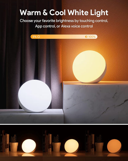 Hifree_Smart_Table_Lamp,_Dimmable_Desk_Lamp_with_App/Voice_Control,_LED_RGB_Color_Changing_Touch_Lamp,_Night_Lamp_for_Bedroom_Compatible_with_Alexa