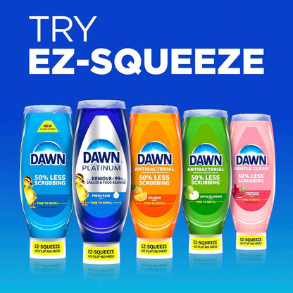 Dawn Gentle Clean EZ-Squeeze Dishwashing Liquid Dish Soap, Pomegranate and Rose Water Scent 24.3 fl oz