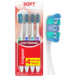 Colgate 360 Optic White Whitening Toothbrush, Adult Soft Toothbrush with Whitening Cups, Helps Whiten Teeth and Removes Odor Causing Bacteria