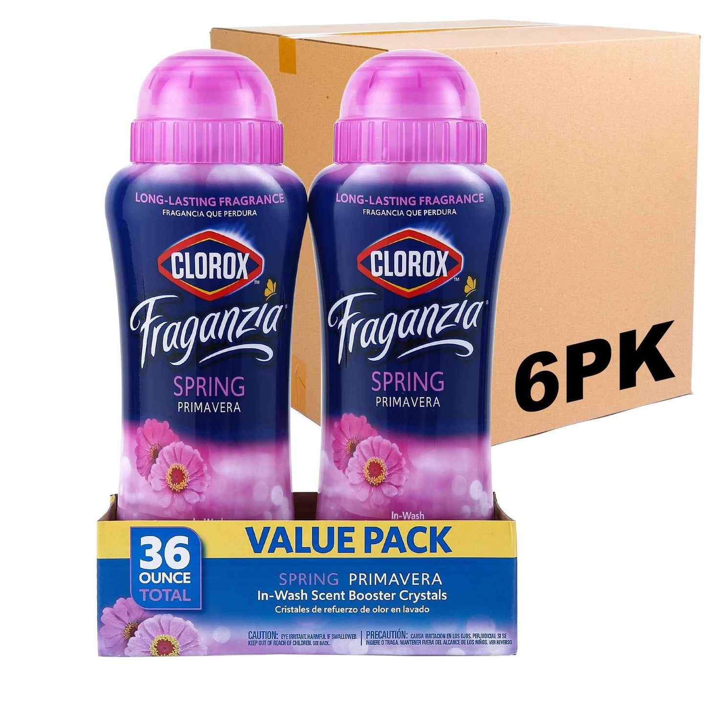 Clorox Fraganzia Laundry Scent Booster Crystals, In-Wash Fragrance Beads for Fresh-Smelling Clothes & Linens, Safe for All Fabrics & Colors, Easy-Pour Bottle