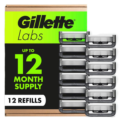 GilletteLabs_Shaving_Razor_Blade_Refills_for_Men,_12_Count
