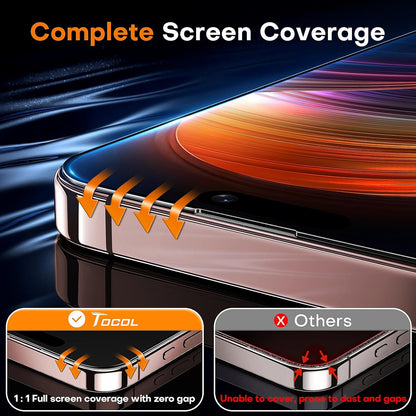 TOCOL_for_iPhone_16_Pro_Max_Screen_Protector,_9H_Hardness_Military_Grade_Shatterproof_HD_Tempered_Glass_Full_Coverage_Easy_Installation_Case_Friendly_2_Pack