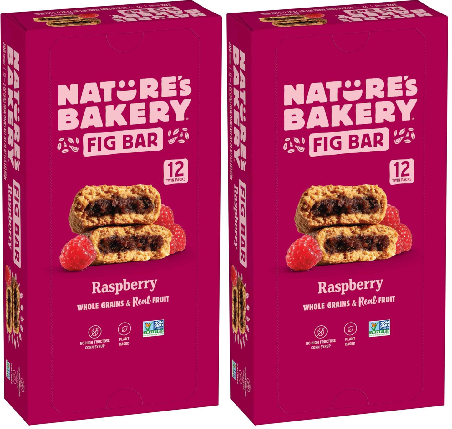 Nature's Bakery Whole Wheat Fig Bars, Real Fruit, Vegan, Non-GMO, Snack bar