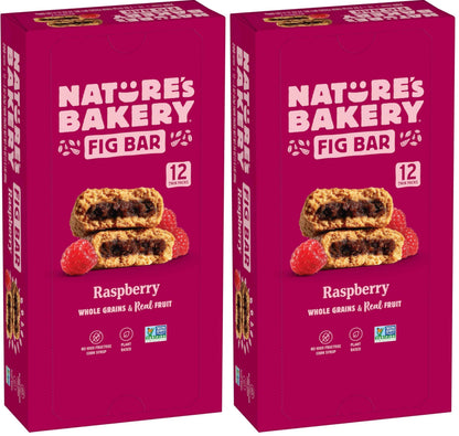 Nature's Bakery Whole Wheat Fig Bars, Real Fruit, Vegan, Non-GMO, Snack bar