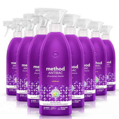 Method Antibacterial All-Purpose Cleaner Spray, Kills 99.9% of Household Germs, 28 Fl Oz