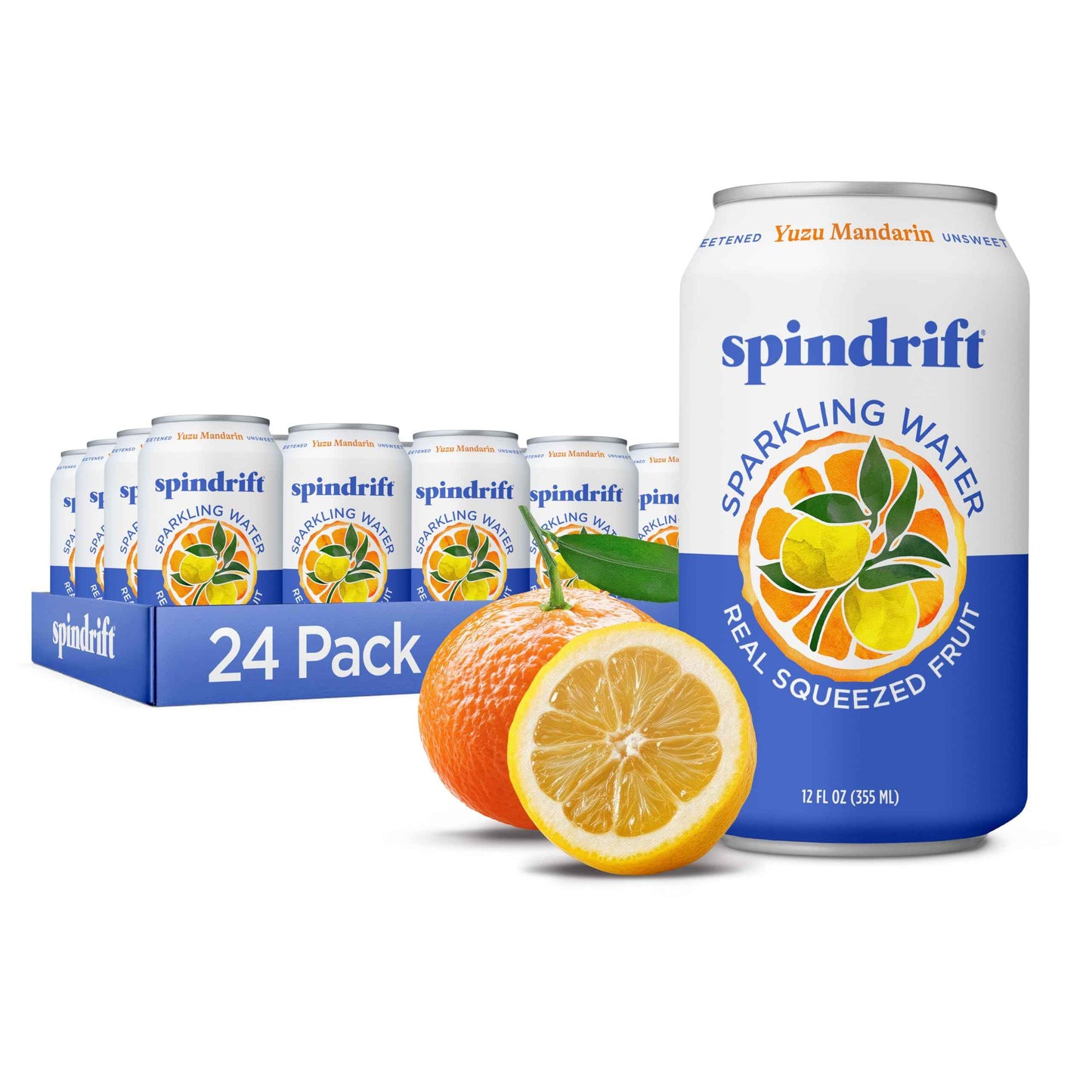 Spindrift Sparkling Water, Made with Real Squeezed Fruit, 12 Fl Oz Cans