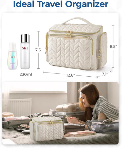 BAGSMART_Travel_Toiletry_Bag,_Large_Wide-open_Travel_Bag_for_Toiletries,_Makeup_Cosmetic_Travel_Bag_with_Handle-Black
