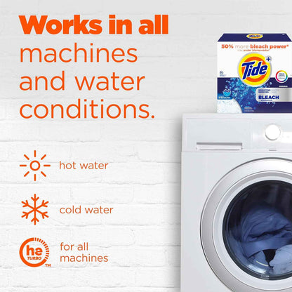 Tide Powder Laundry Detergent with Bleach, Original Scent
