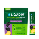 Liquid I.V.® Hydration Multiplier +Energy | Electrolyte Powder Drink | 1 Pack (14 Servings)
