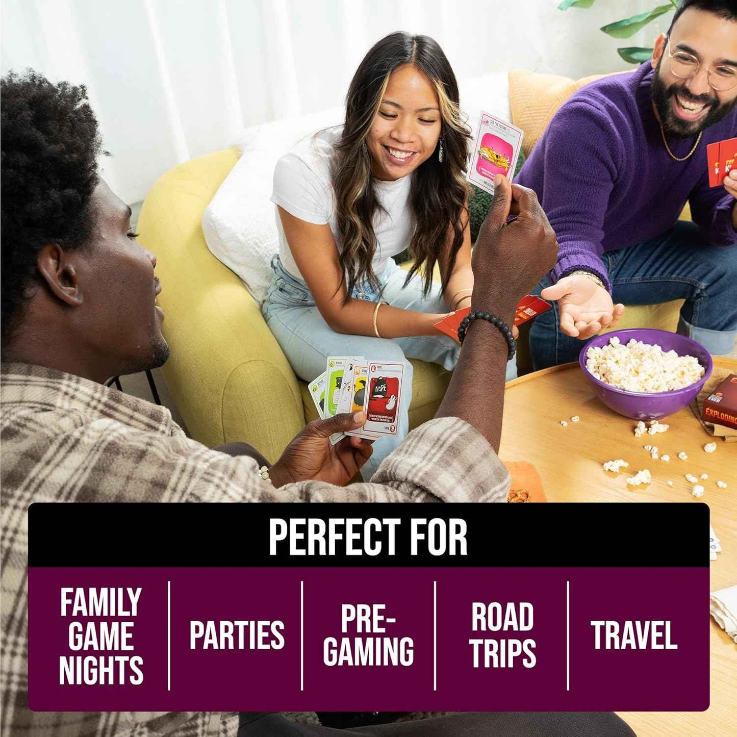 Exploding Kittens Party Pack - 2-10 Players - Ages 7+ - 15 Minutes to Play - Party & Family Card Game for Kids & Adults