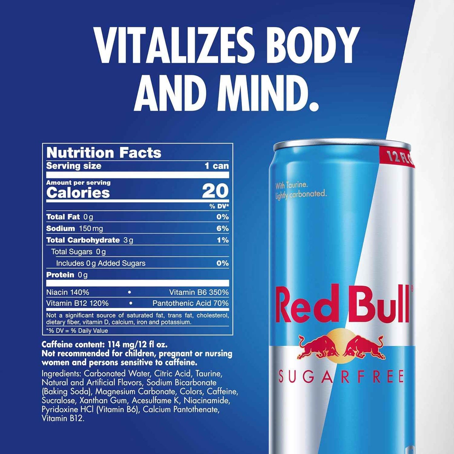 Red Bull Energy Drink with 114mg Caffeine plus Taurine & B Vitamins