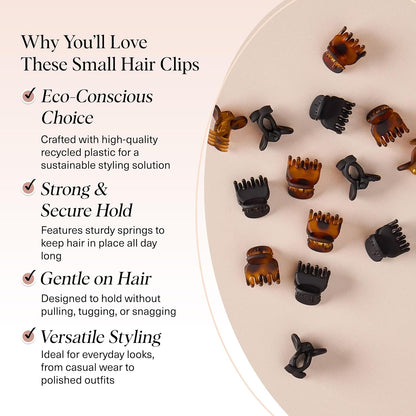 Kitsch_Mini_Claw_Clips_for_Women_-_Stylish_Small_Hair_Clips_for_Kids_|_Stays_In_Place_Without_Pulling_or_Snagging_|_Durable_&_Sturdy_Plastic_|_Ideal_Gifts_for_Women_-_Tortoise_&_Black,_16_Pcs