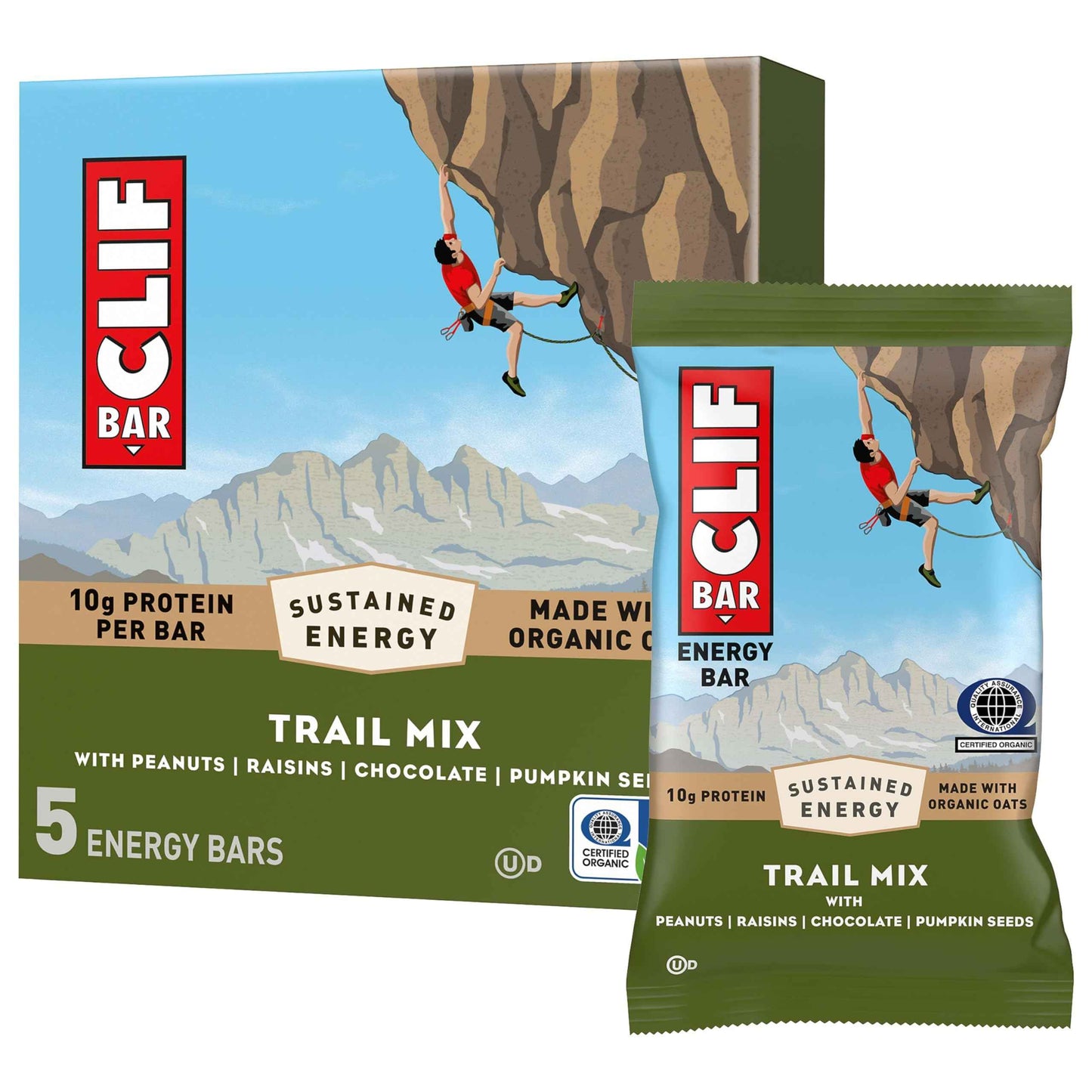 CLIF BAR - Energy Protein Bars - Made with Organic Oats - Energy Bars - Non-GMO