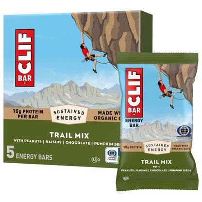 CLIF BAR - Energy Protein Bars - Made with Organic Oats - Energy Bars - Non-GMO