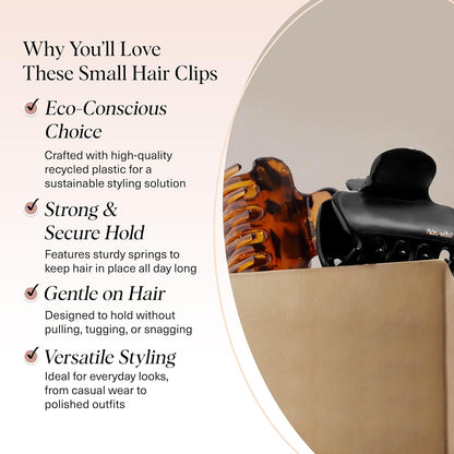 Kitsch_Medium_Claw_Clips_for_Women_-_Strong_Hold_&_Stylish_Glossy_Puffy_Design_Hair_Accessories_|_Half-Up_or_Full_Updos_|_Ideal_Gifts_for_Women_-_2pc_Set,_Black_&_Tort