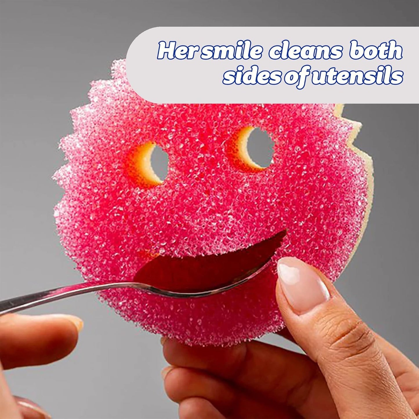 Scrub_Daddy_Dual_Sided_Texture_Changing_Sponge/Scrubber_-_Super_Absorbent_Sponge_Side_-_Scrub_Mommy_(Pink)_-_1_Count