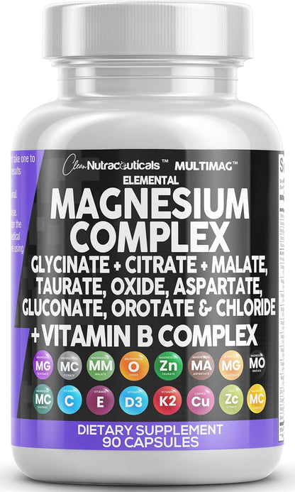 Clean_Nutraceuticals_Magnesium_Complex_with_Magnesium_Glycinate_Citrate_Malate_Oxide_Taurate_Aspartate_Orotate_&_Mag_Chloride,_Zinc_Copper_Manganese_&_Vitamin_C_B1_B2_B6_B12_Complex_-_1Pack