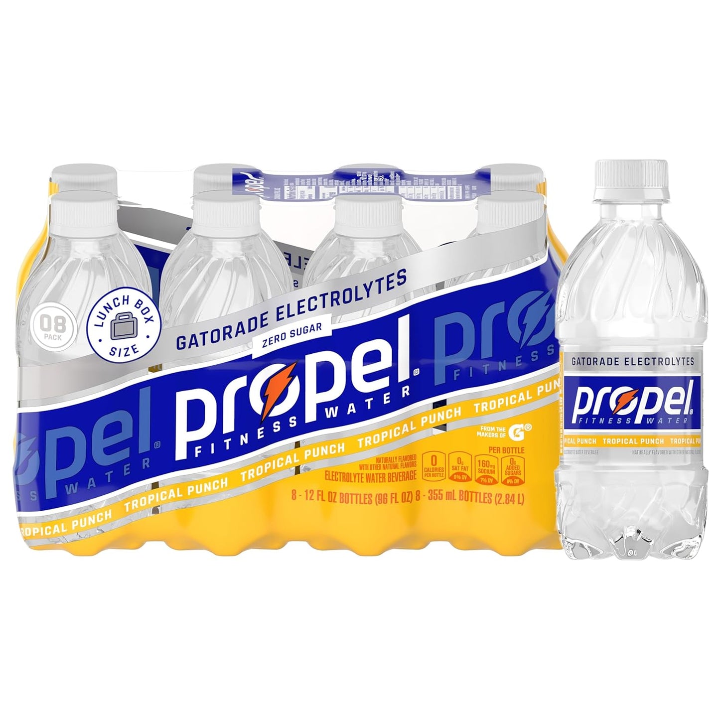Propel_Electrolyte_Enhanced_Water_Sports_Drink,_Tropical_Punch_Flavor,_Zero_Calorie_&_Zero_Sugar_Hydration_with_Electrolytes_and_Vitamins_C_&_E,_12_fl_oz_Water_Bottles_(8_Pack)