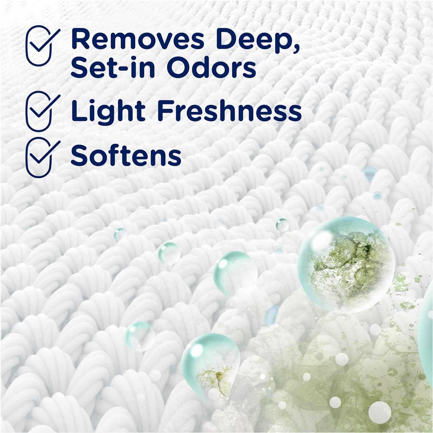Downy RINSE & REFRESH Laundry Odor Remover and Fabric Softener, Safe on ALL Fabrics, Gentle on Skin, HE Compatible