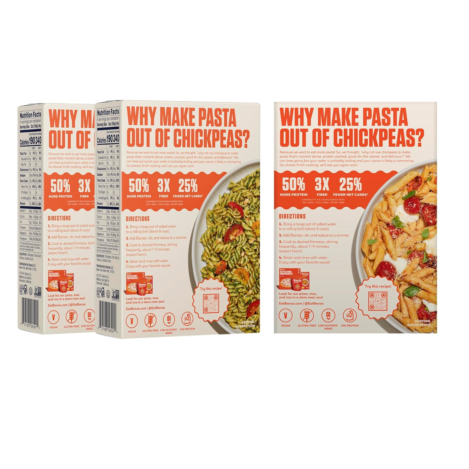 Banza_Gluten-Free_Chickpea_Pasta,_Variety_Pack_20g_Protein_|_Lower_Carb_|_High_Fiber_|_High_Protein_|_Plant_Based_Pasta_|_8oz_(Pack_of_6)