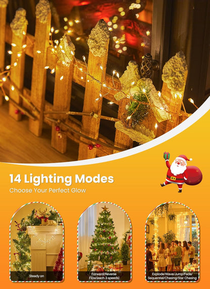 Flowing_Fairy_Lights_Plug_in_with_14_Modes,_10FT_388LED_Twinkle_Firecrackers_String_Lights_Indoor_Waterproof,_Christmas_Tree_Cluster_Lights_for_Bedroom_Garland_Christmas_Decor,_Warm_White
