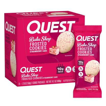 Quest Nutrition Frosted Protein Cookies, <1g Sugar, 5g Protein, 1g Net Carbs, Gluten Free