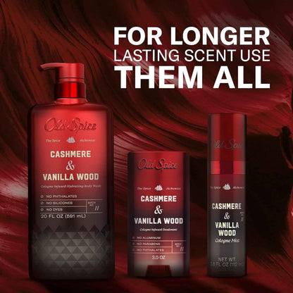 Old Spice Aluminum Free Deodorant for Men, The Spice Alchemist Collection, 24/7 Cologne Infused Scent, No Trade Off Formula, Free of Parabens & Phthalates