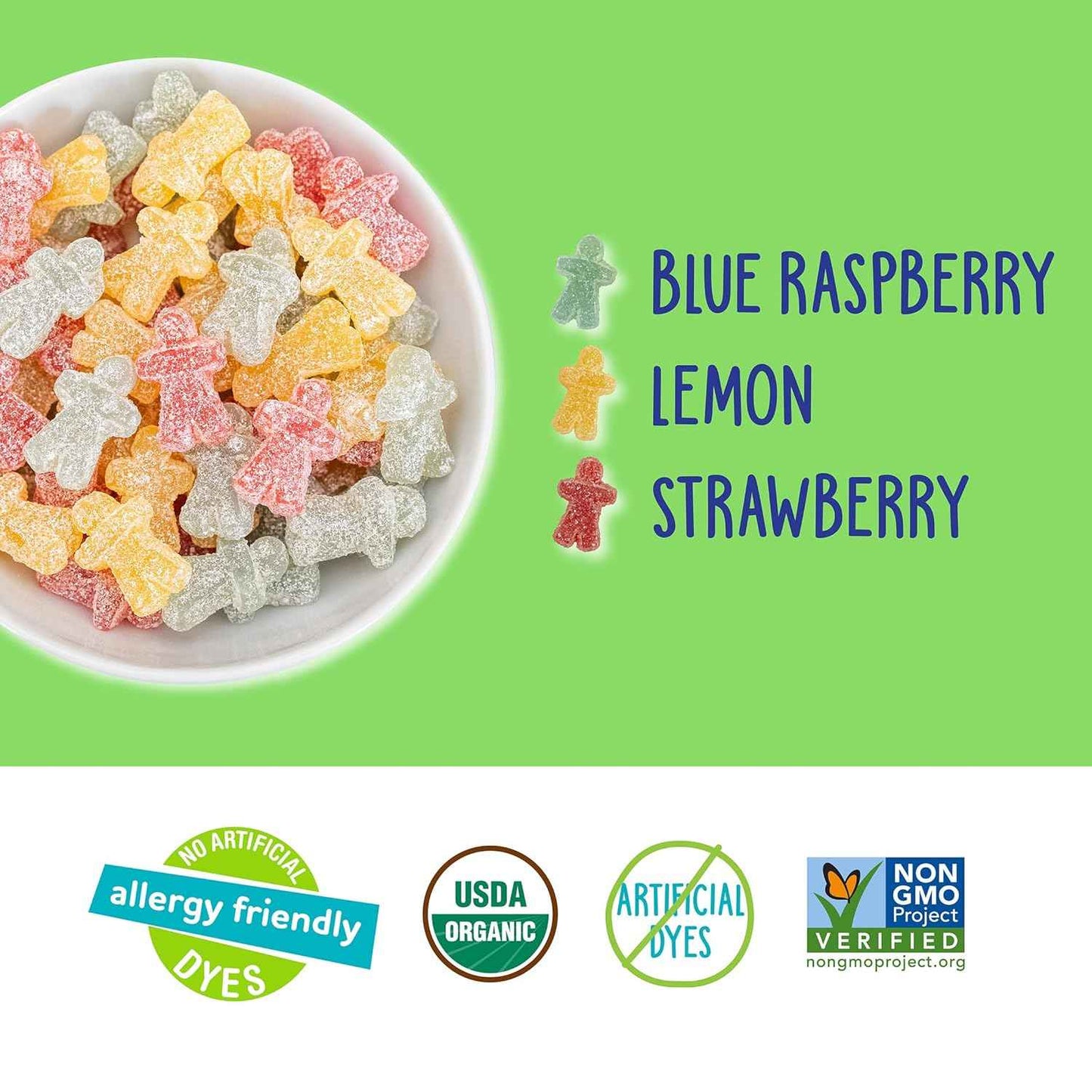 YumEarth Organic Sour Littles Chewy Candy - Allergy Friendly, No Artificial Dyes, Non GMO, Gluten Free, Vegan Candy Snacks