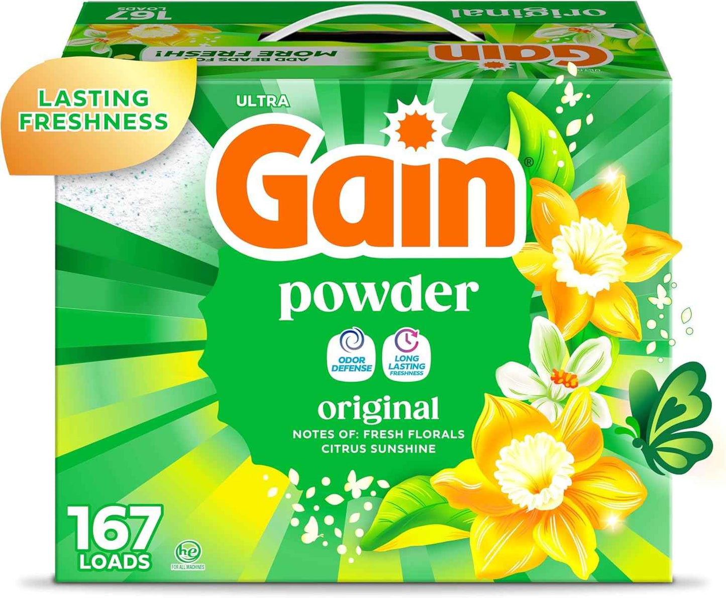 Gain Powder Laundry Detergent, Original Scent