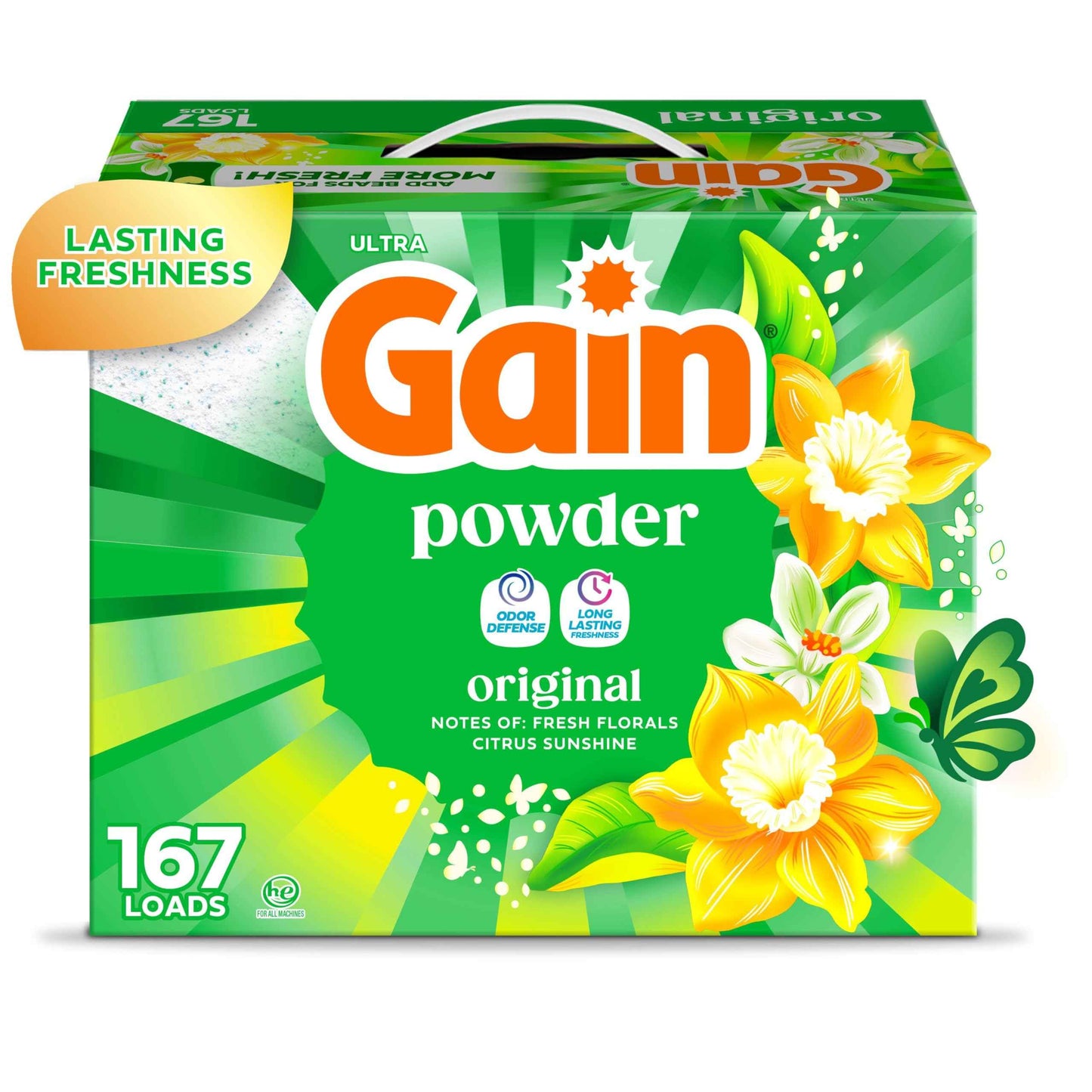 Gain Powder Laundry Detergent, Original Scent