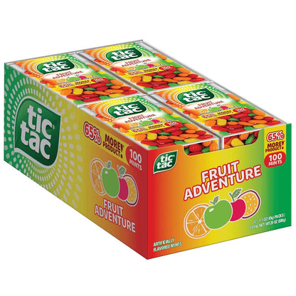 Tic Tac Fruit Adventure, On-the-Go Pocket-Sized Mints, 100 pieces GMO Free