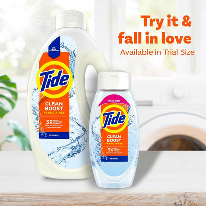 Tide Clean Boost Fabric Rinse, Removes Odors and Residues, Safe on All Fabrics, Free of Dyes and Heavy Perfumes, Original Scent
