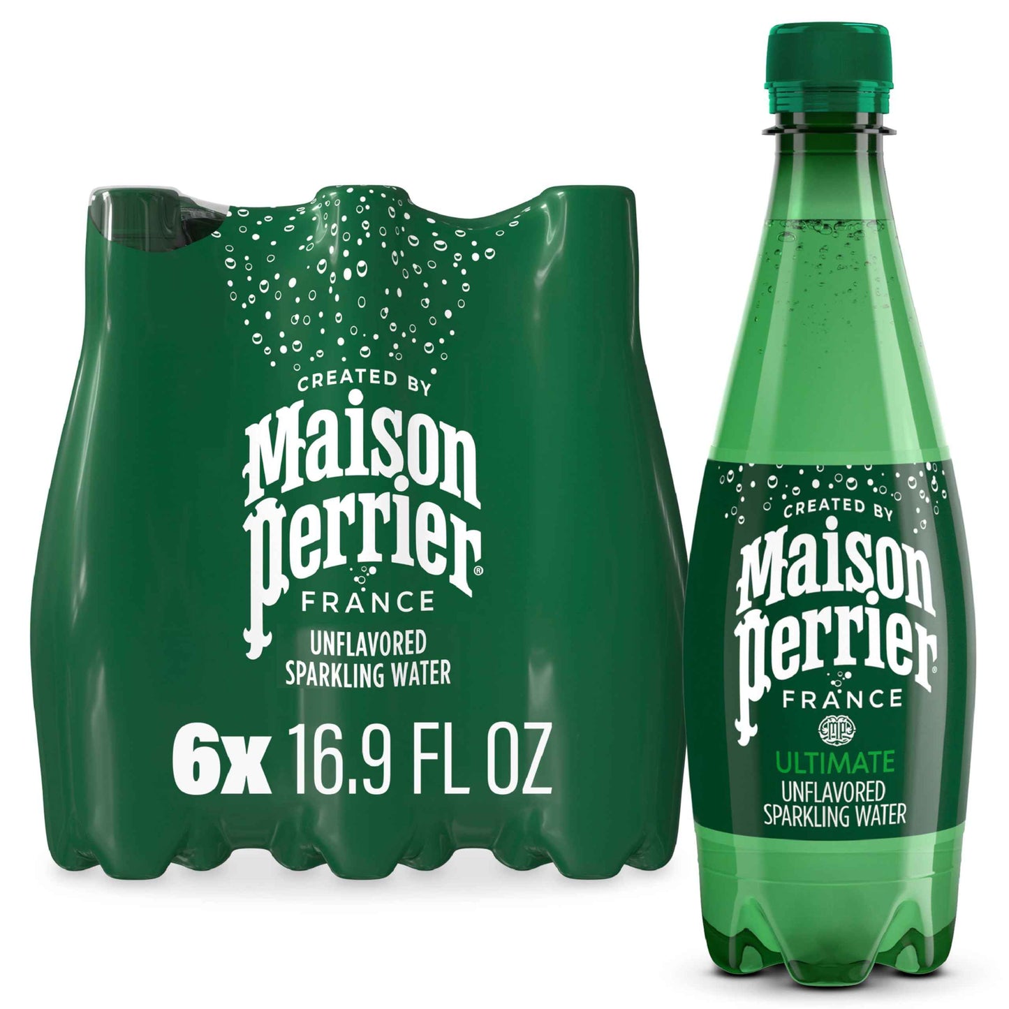 Maison Perrier Sparkling Water, 16.9 FL OZ Plastic Water Bottle