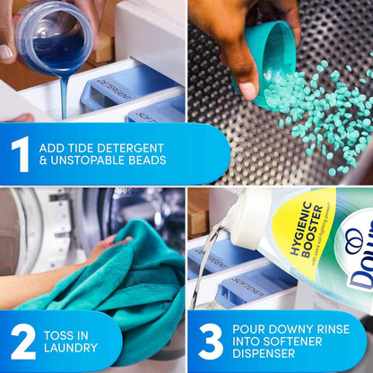 Downy Rinse Laundry Odor Remover, Cool Cotton Scent, Fabric Softener And Laundry Odor Removal Rinse, Fights Odors At The Source, HE Compatible