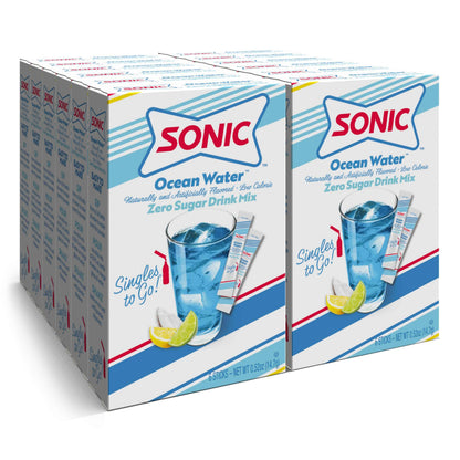 Sonic Singles To Go Powdered Drink Mix, 6 Sticks Per Box, 12 Boxes (72 Sticks Total)