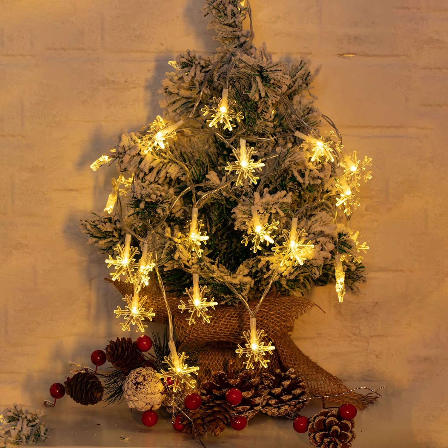 Brightown_Solar_Christmas_Snowflake_String_Lights_100_LED_39_FT_Outdoor_Waterproof_Fairy_Lights_with_8_Lighting_Modes_for_Wedding,_Party,_Tree,_Room,_Garden,_Patio,_Yard,_Home,_Warm_White