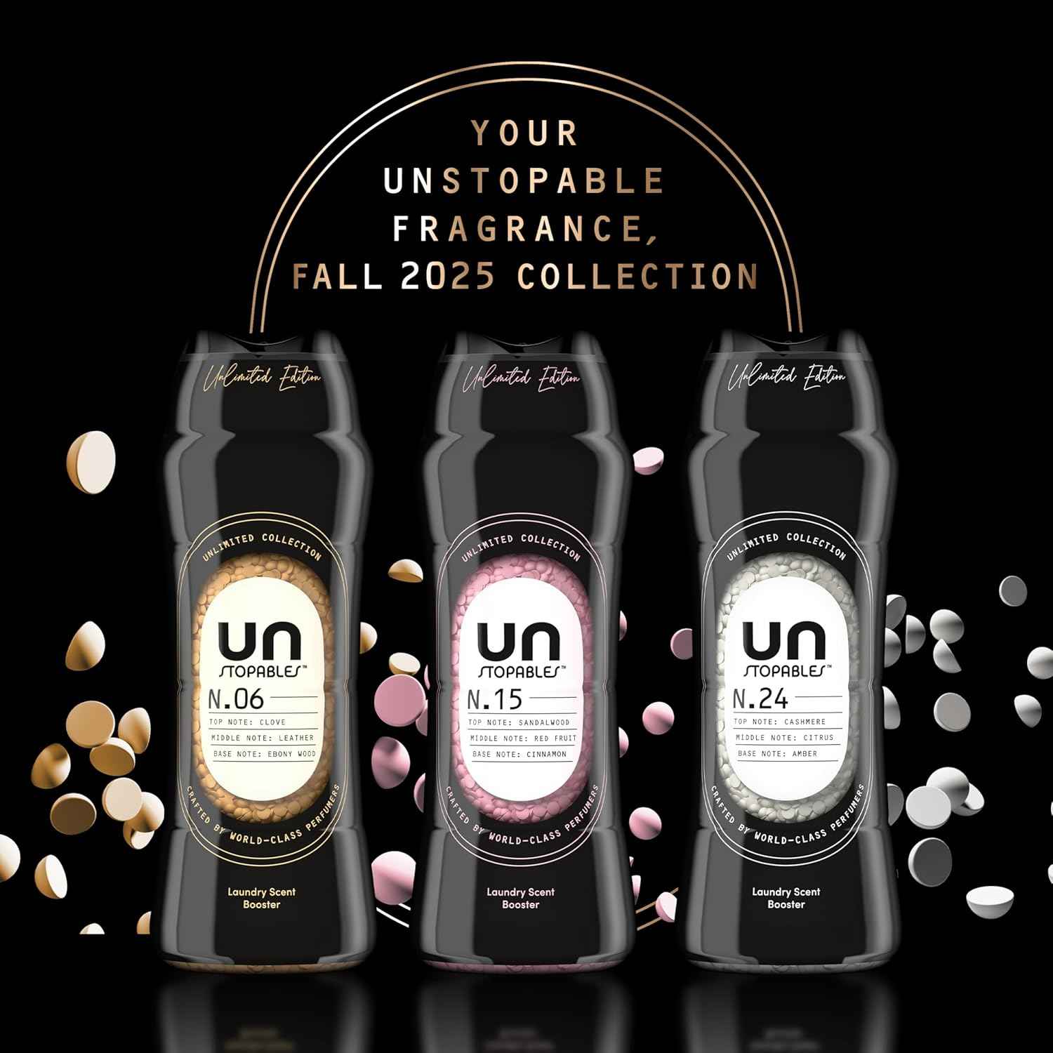 Downy Unstopables Unlimited Collection In-Wash Laundry Scent Booster Beads, Long-Lasting Fresh Scent Beads