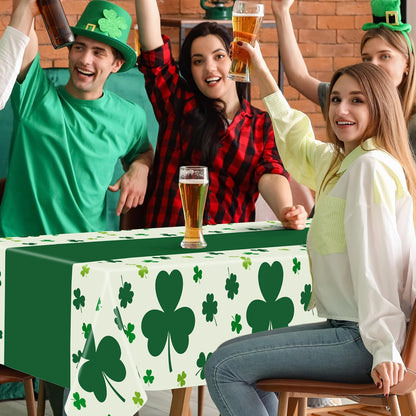 QZYL_3_Pack_St_Patricks_Day_Decorations,_108"_X_54"_St_Patricks_Day_Tablecloth,_Disposable_Plastic_Shamrock_Green_Tablecloths_Grass_Table_Cover,_Irish_Holiday_Table_Cloth_for_Shamrock_Party_Supplies
