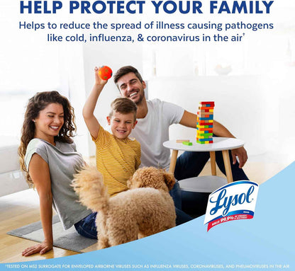Lysol Air Sanitizer Spray with Bacterial Odor Eliminator for Home & Office, Sanitizing Air Spray, Air Freshener Alternative