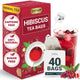 Hibiscus Tea - 40 Tea Bags (Pack of 1)
