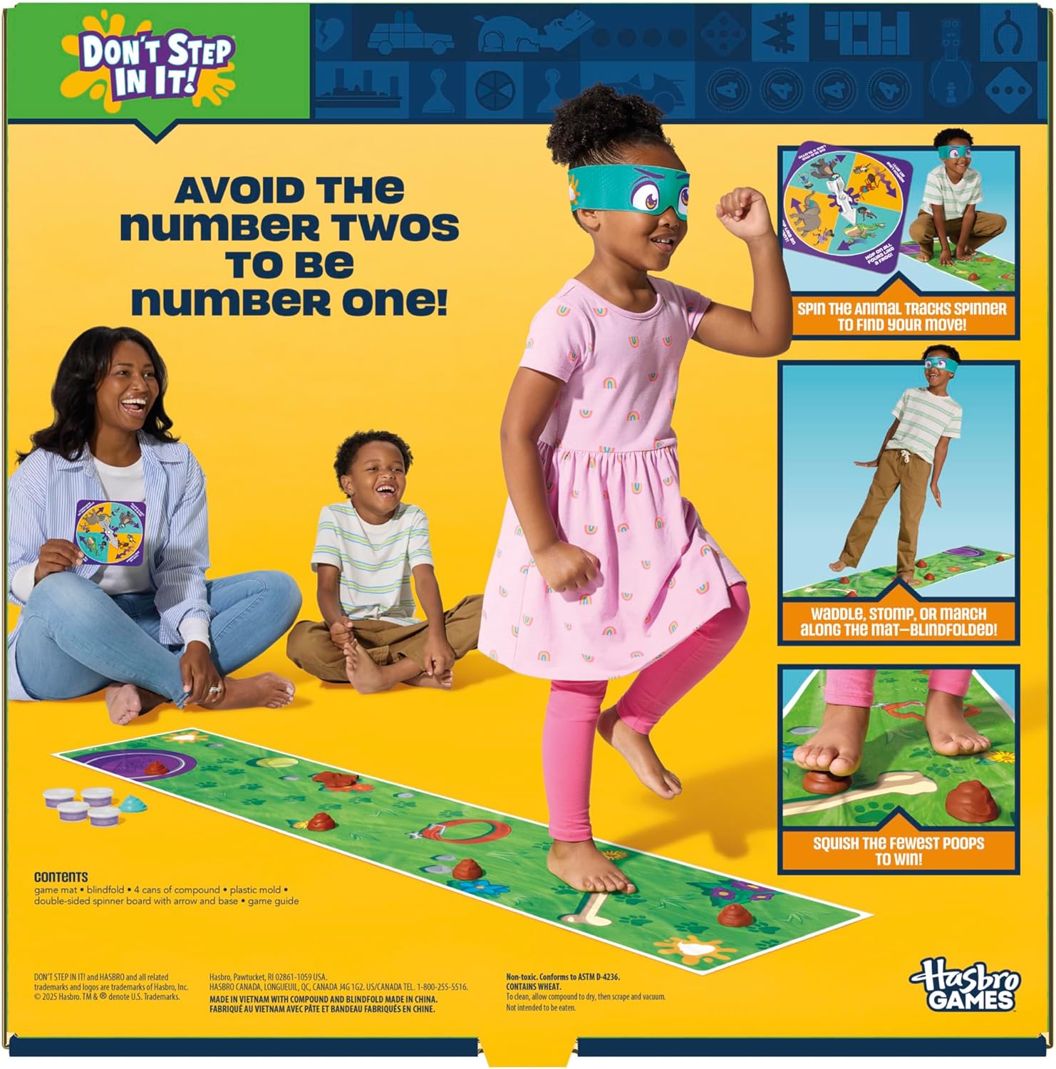 Hasbro_Gaming_Don't_Step_in_It!_Preschool_Game_I_Blindfolded,_Poop_Party_Game_|_Spinner_with_8_Fun_Animal_Moves_|_Ages_4+|_1+_Players_I_Funny_Kids_Board_Games