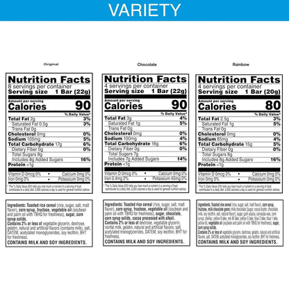Rice Krispies Treats Crispy Marshmallow Squares, Kids Snacks, Cereal Bars, Variety Pack