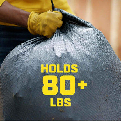 Glad Large 30 Gallon Trash Bags, Unscented Heavy Duty Garbage Bags, Forceflex with Drawstring