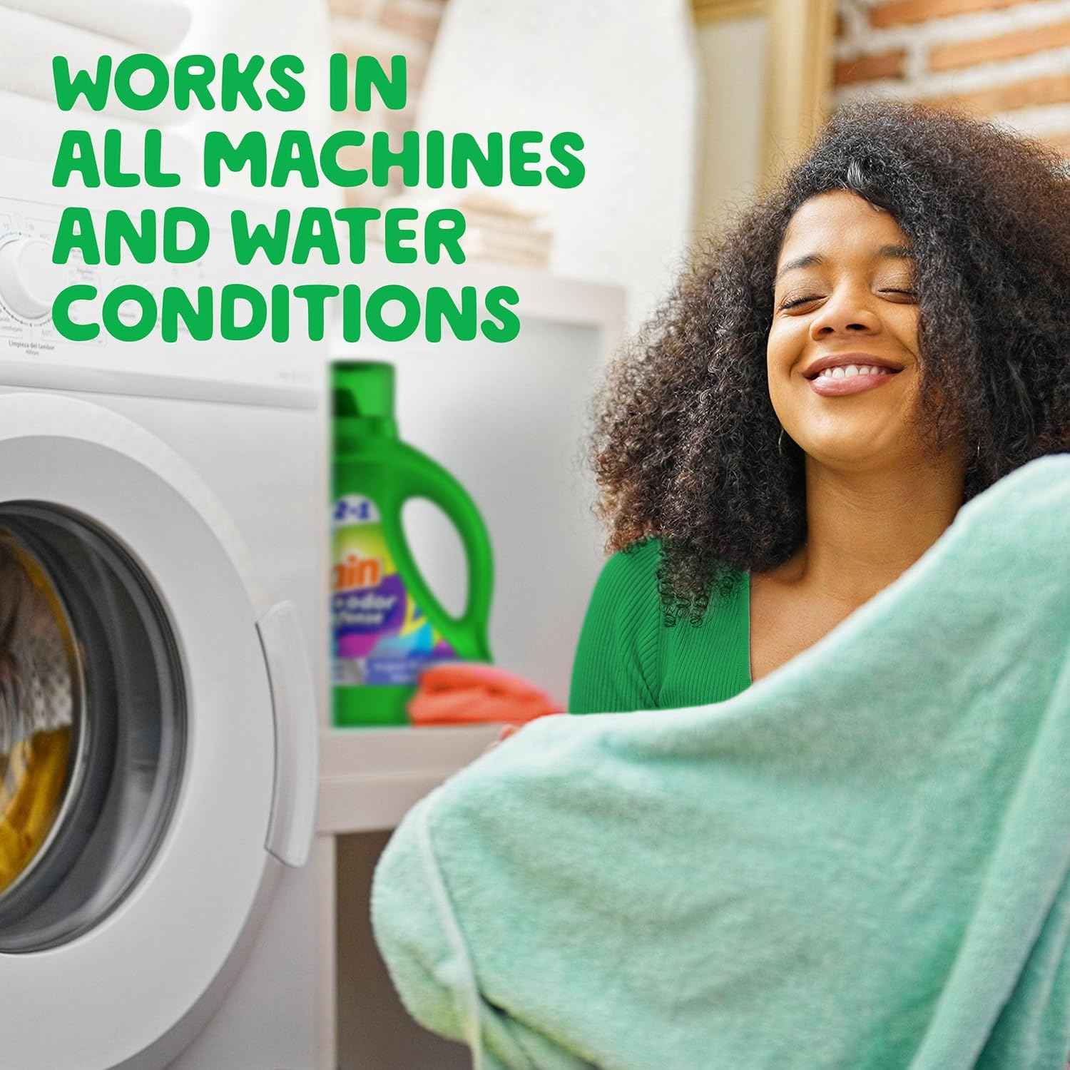 Gain Odor Defense Liquid Laundry Detergent, Super Fresh Blast Scent, 2 in 1, Laundry Detergent Liquid Soap, HE compatible