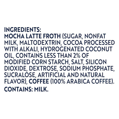 Gevalia Frothy 2-Step Artificially Flavored Mocha Latte Espresso Style K-Cup Coffee Pods & Froth Packets Kit, 6 ct Box