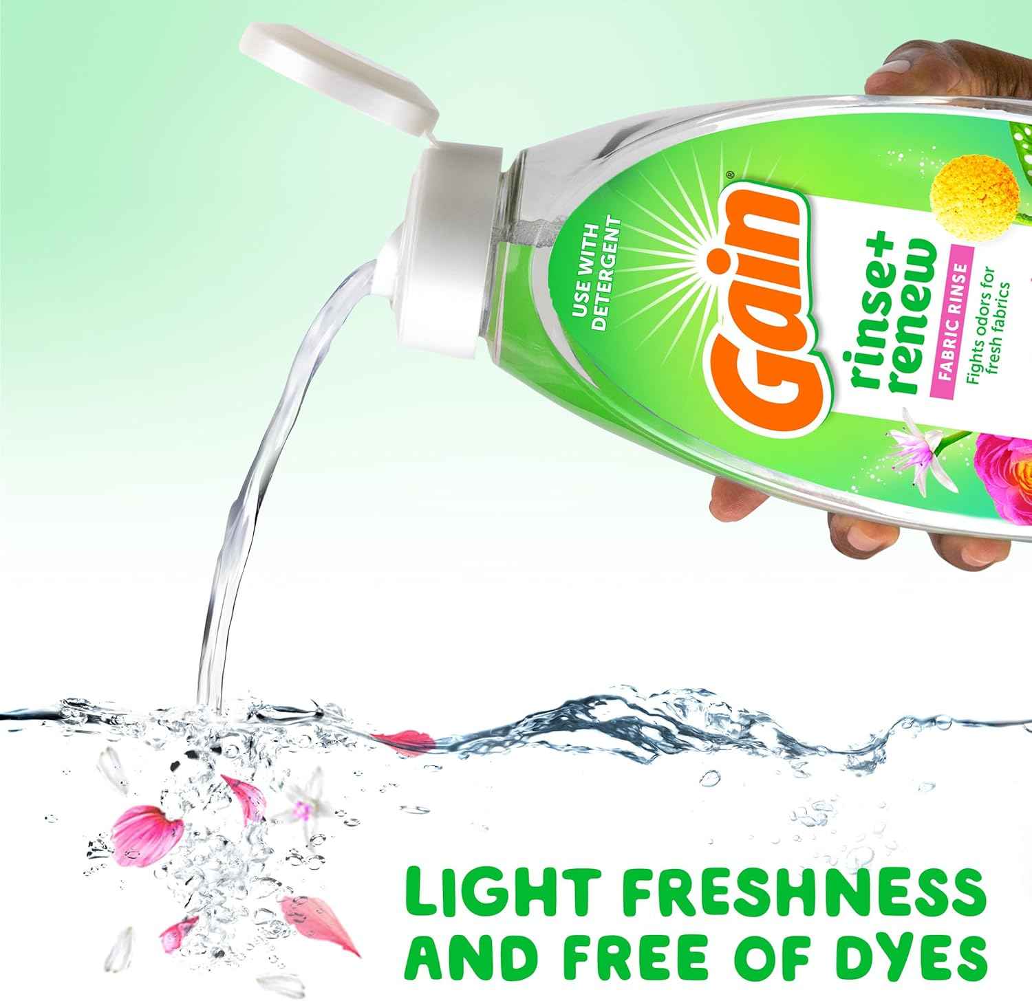 Gain Hibiscus Hula Fabric Rinse & Renew, 48 FL OZ, Laundry Odor Remover